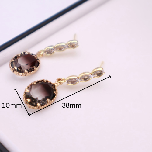 Red Gemstone Drop 041