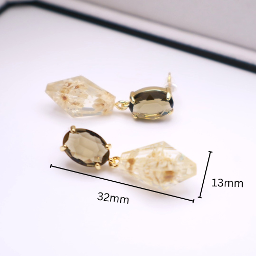 Dark Green Crystal Drop 065