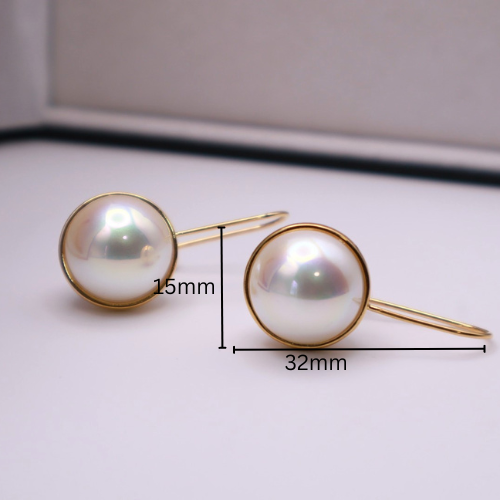 Pearl On a Wire Hook 077
