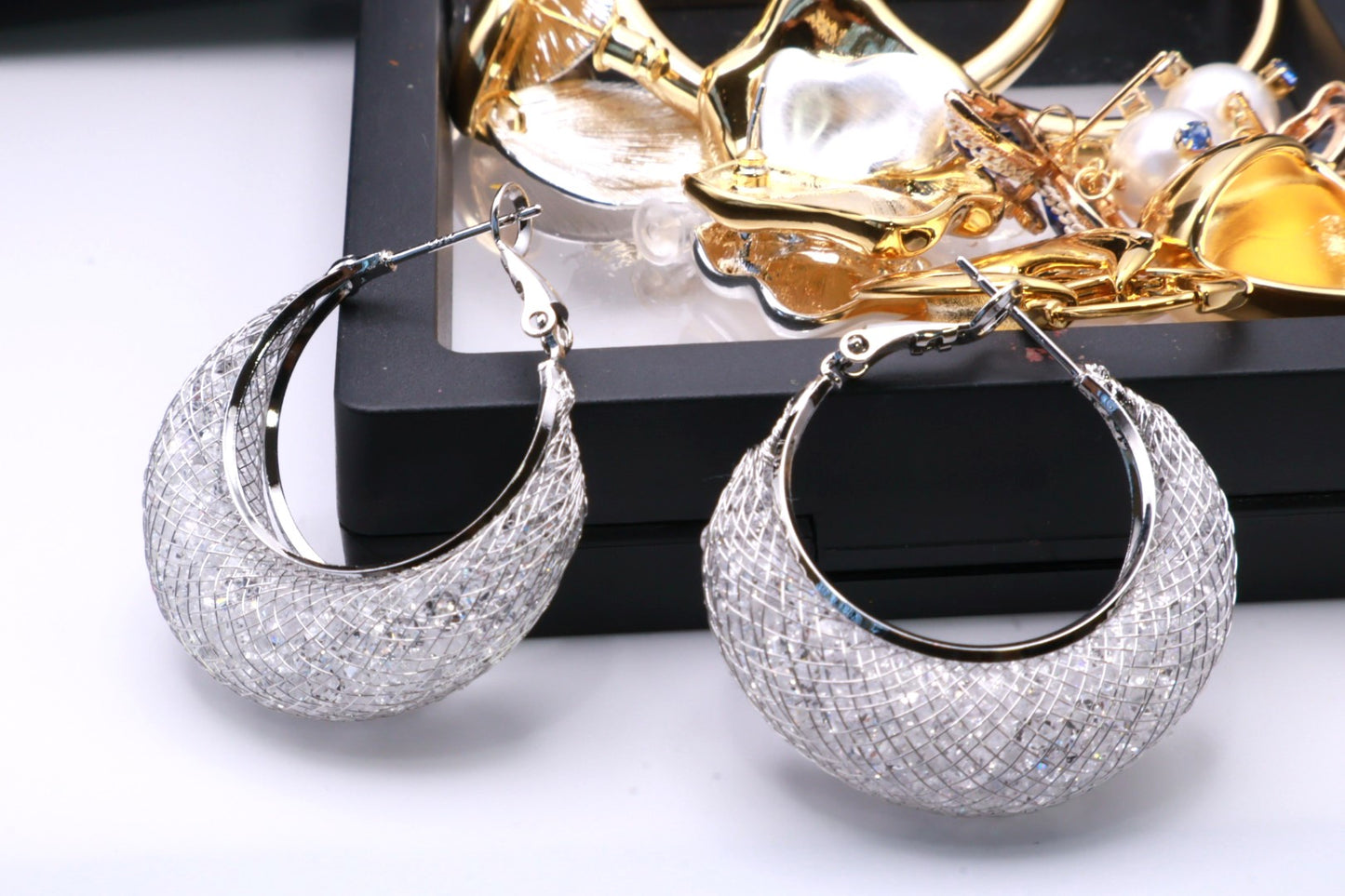 Crystal Moon Hoop 081