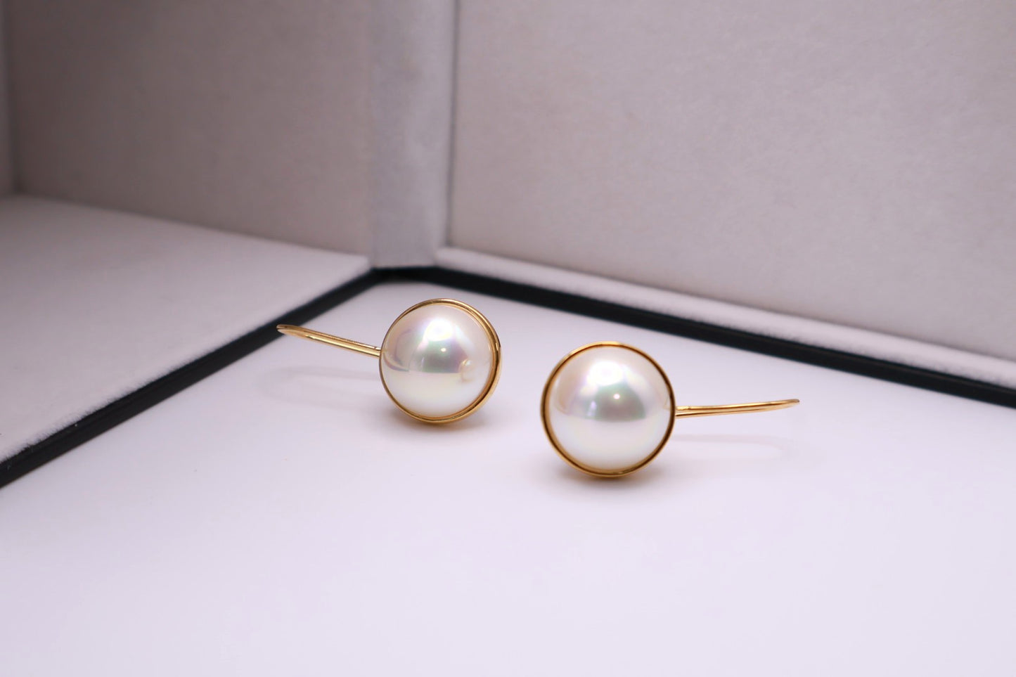 Pearl On a Wire Hook 077