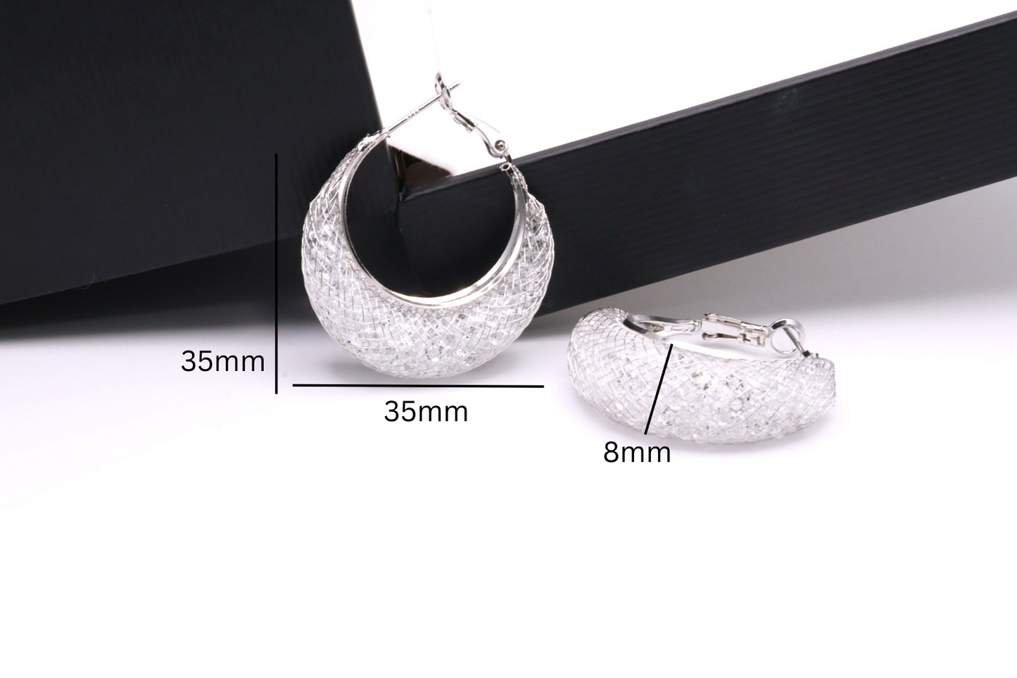 Crystal Moon Hoop 081