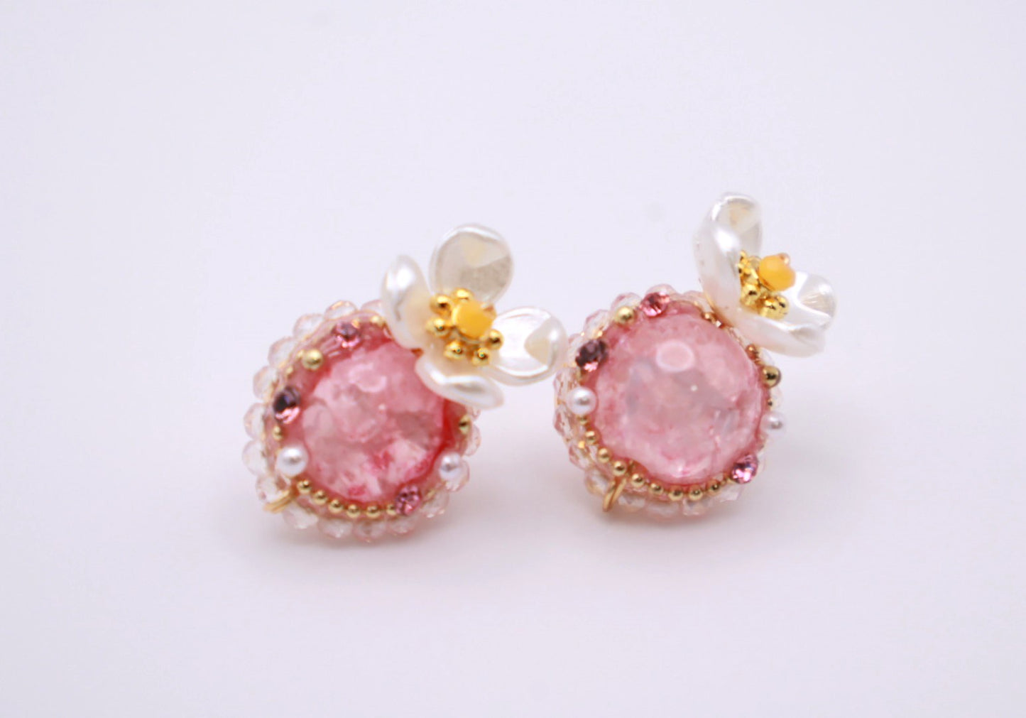 Peach Pearl Stud