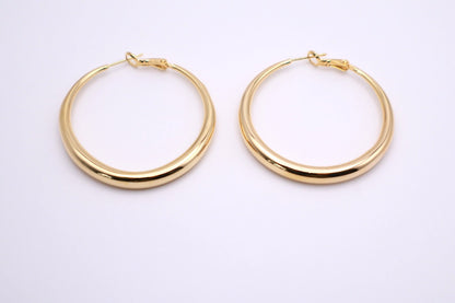 18k Gold Hoops