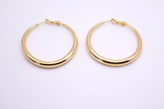 18k Gold Hoops