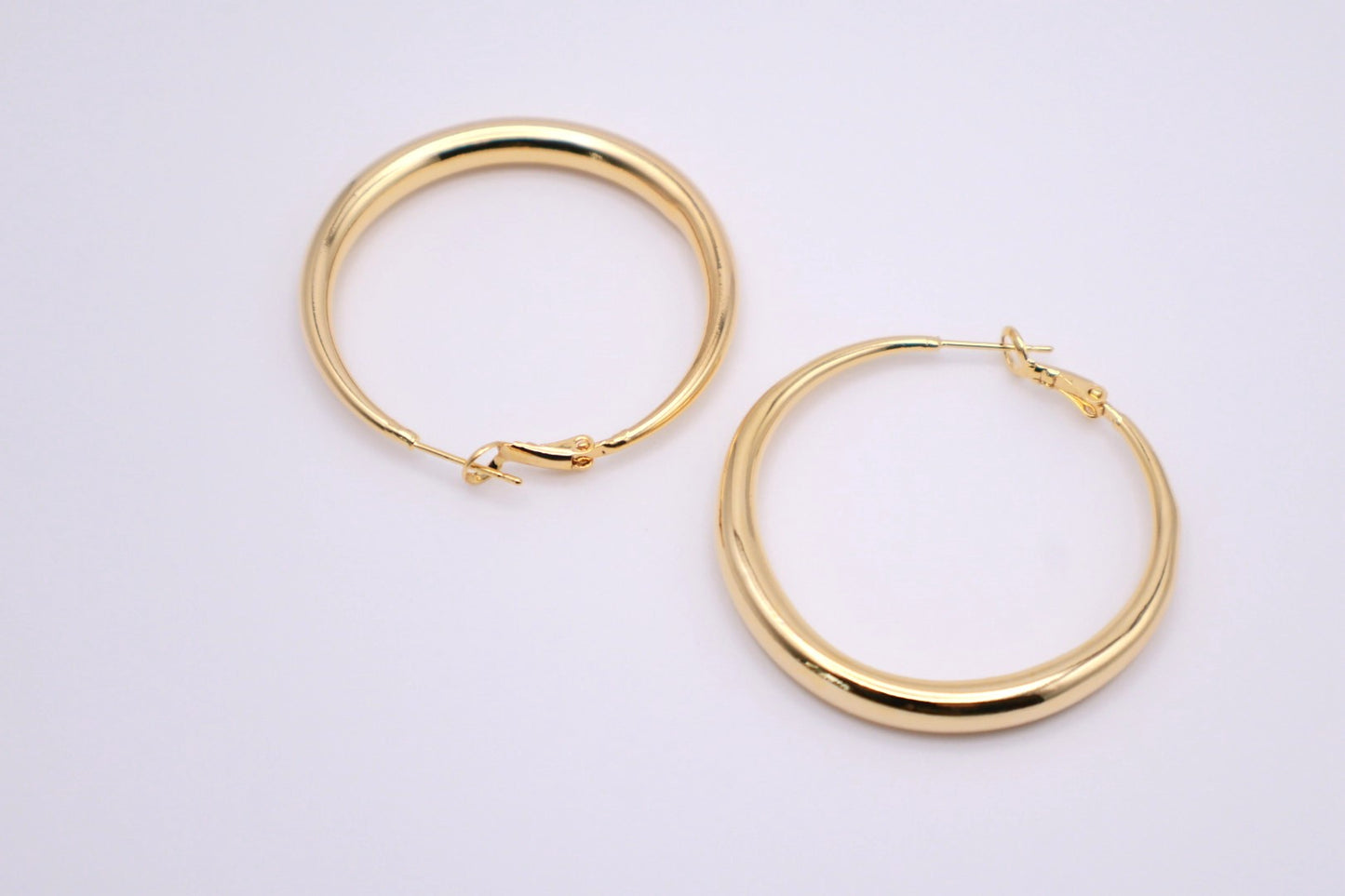 18k Gold Hoops