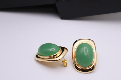 Green Opal Stud