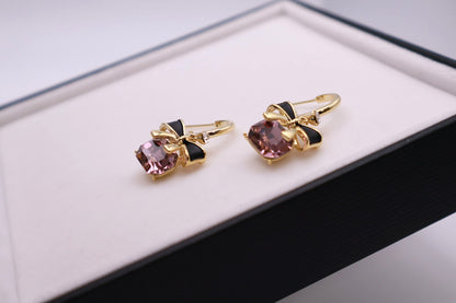 Pink Gemstone Drop